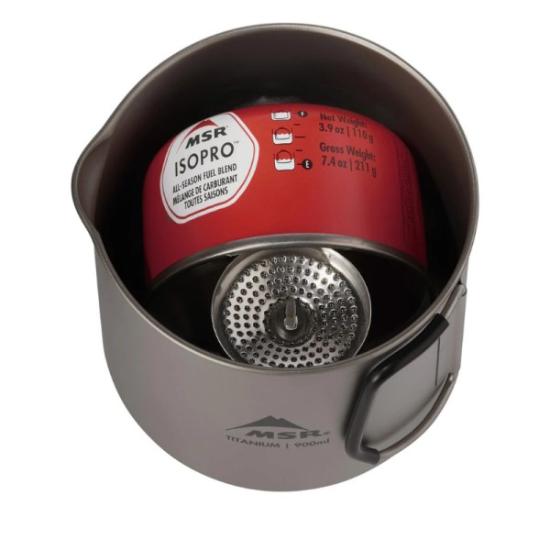 Prekės „Turistinis puodas MSR Titan Kettle 900 mL“ paveikslėlis