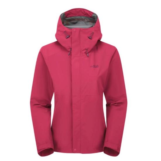 Prekės „Moteriška striukė nuo lietaus Rab Downpour Eco Jacket - Avietinė, XL“ paveikslėlis