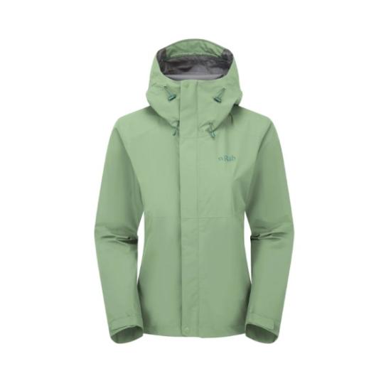 Prekės „Moteriška striukė nuo lietaus Rab Downpour Eco Jacket - Salotinė, XXL“ paveikslėlis
