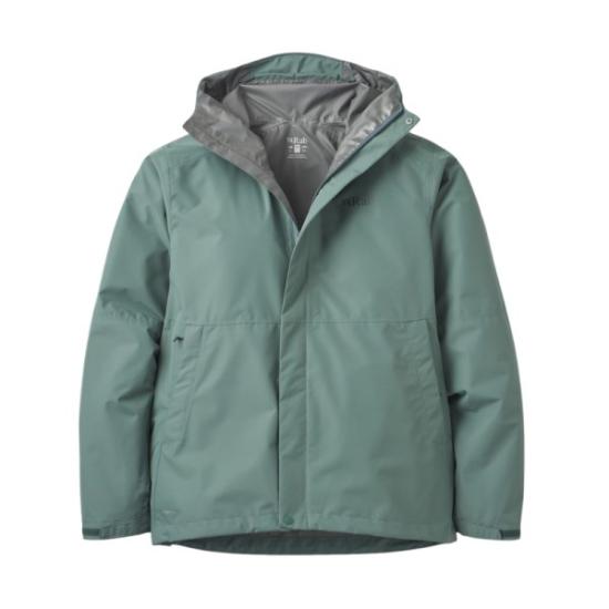 Prekės „Vyriška striukė nuo lietaus Rab Downpour Eco Jacket - Clover, M“ paveikslėlis