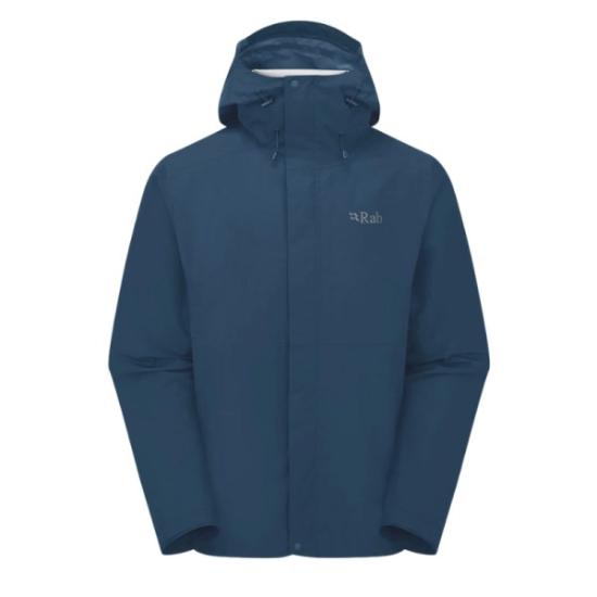 Prekės „Vyriška striukė nuo lietaus Rab Downpour Eco Jacket - Tamsiai mėlyna, L“ paveikslėlis