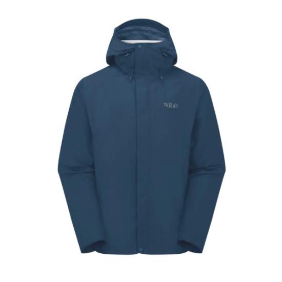 Prekės „Vyriška striukė nuo lietaus Rab Downpour Eco Jacket - Mėlyna (ink), XXL“ paveikslėlis