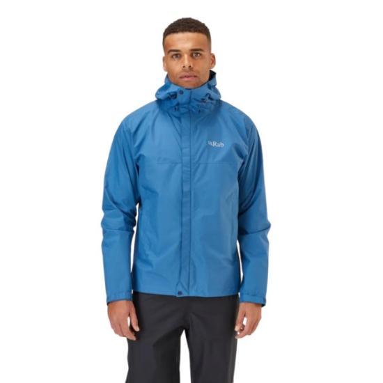 Prekės „Vyriška striukė nuo lietaus Rab Downpour Eco Jacket - Mėlyna (atlantis), XXL“ paveikslėlis