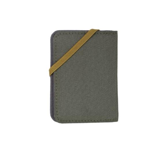 Prekės „Kortelių dėklas Lifeventure RFID Recycled - Olive“ paveikslėlis