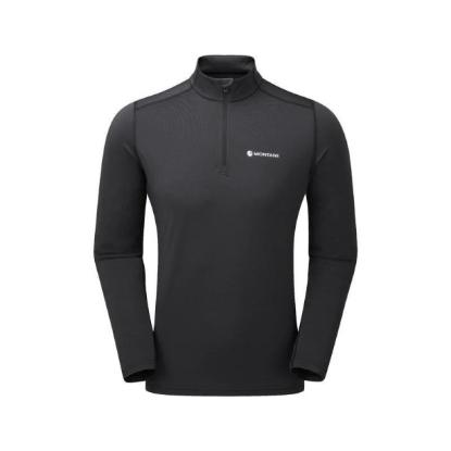 Prekės „Vyriški termo marškinėliai Montane Dart Thermo Zip Neck - Juoda, M“ paveikslėlis