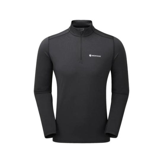 Prekės „Vyriški termo marškinėliai Montane Dart Thermo Zip Neck - Juoda, M“ paveikslėlis