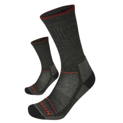 Prekės „Kojinės Lorpen Merino Hiker Eco 2 Pack - Tamsiai pilka, XL“ paveikslėlis