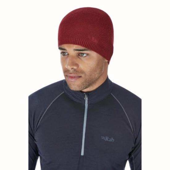 Prekės „Kepurė Rab Merino Beanie - Raudona (red clay)“ paveikslėlis