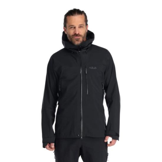 Prekės „Vyriška striukė nuo lietaus Rab Firewall Jacket - Juoda, S“ paveikslėlis