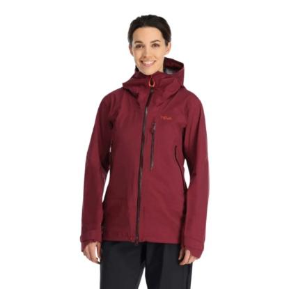Prekės „Moteriška striukė nuo lietaus Rab Firewall Jacket - Tamsiai rausva (deep heather), XL“ paveikslėlis