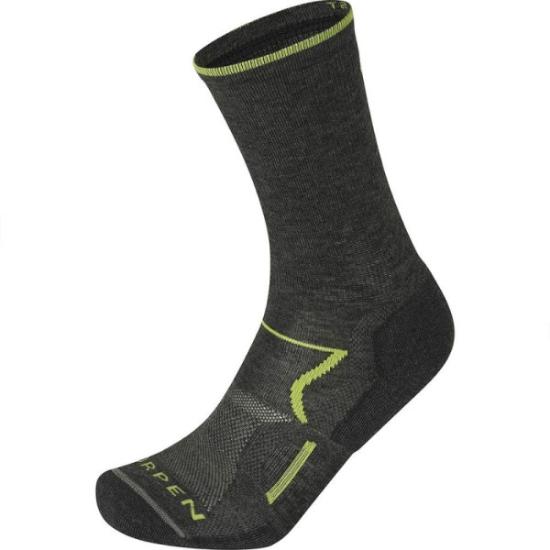 Prekės „Kojinės Lorpen T2 Men Light Hiker Eco - Žalia su pilka (emerald-ivy), XL (47-50)“ paveikslėlis