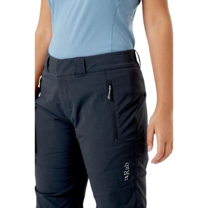 Prekės „Moteriškos kelnės Rab Incline VR Pants Wmns Reg Leg - Juoda, XL“ paveikslėlis