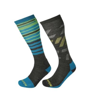 Prekės „Slidinėjimo kojinės Lorpen S2MME Ski Mid Men 2 Pack Eco - Pilka / Mėlyna, XL (47-50)“ paveikslėlis