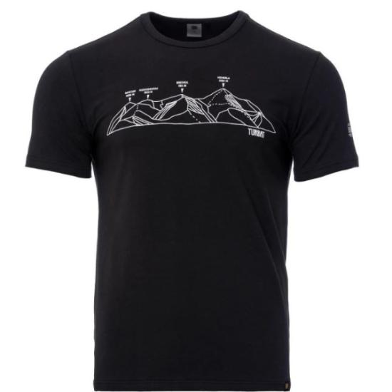 Prekės „Vyriški marškinėliai Turbat Panorama Men's T-shirt - Juoda, XL“ paveikslėlis