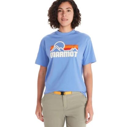 Prekės „Moteriški marškinėliai Marmot Wm's Coastal Tee SS - Melsva, L“ paveikslėlis