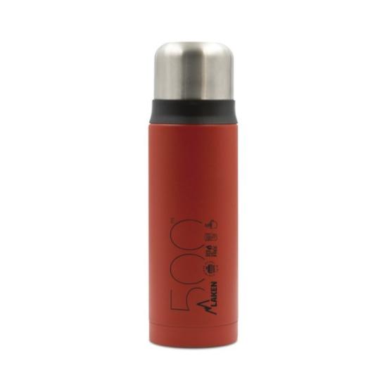 Prekės „Termosas Laken St. Steel Thermo Bottle - Raudona, 0,5l“ paveikslėlis