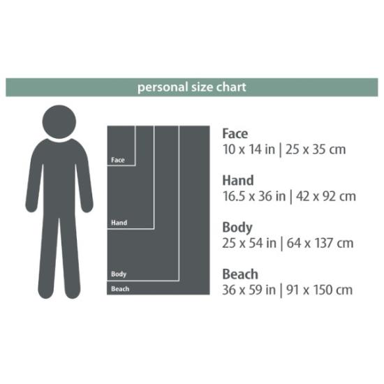 Prekės „Rankšluostis PackTowl PT Personal Body Daydream Print - Mėlyna, Body“ paveikslėlis