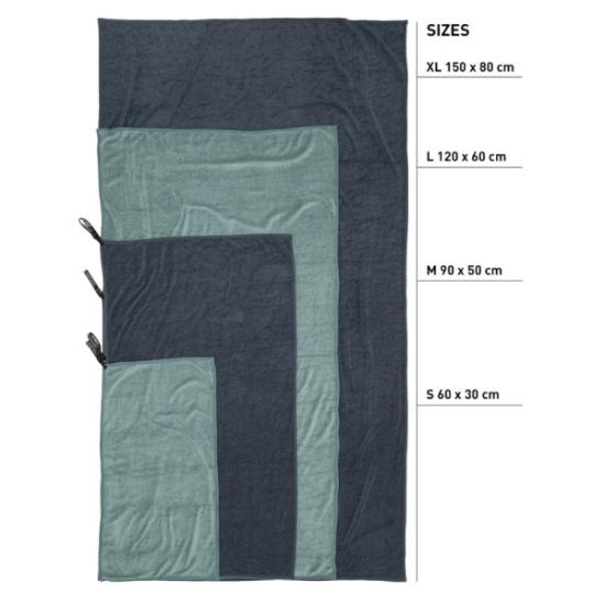 Prekės „Rankšluostis Cocoon Eco Travel Towel - Tamsiai mėlyna, L“ paveikslėlis