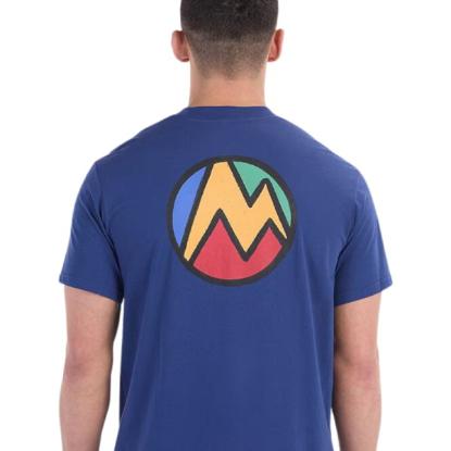 Prekės „Vyriški marškinėliai Marmot Crayon M Dot Tee - Mėlyna, S“ paveikslėlis