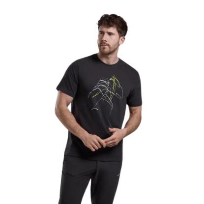 Prekės „Vyriški marškinėliai Montane Abstract Mountain T-Shirt - Tamsiai pilka, XS“ paveikslėlis