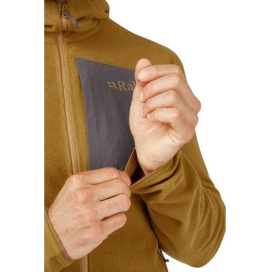 Prekės „Vyriškas džemperis Rab Tecton Hoody - Rusva (dark butternut), XXL“ paveikslėlis