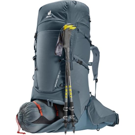 Prekės „Turistinė kuprinė Deuter Aircontact Core 70+10 - Juoda/grafito (black/graphene),“ paveikslėlis