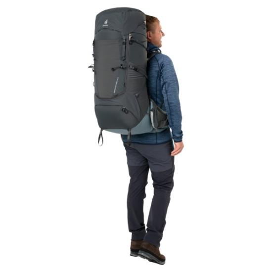 Prekės „Turistinė kuprinė Deuter Aircontact Core 70+10 - Juoda/grafito (black/graphene),“ paveikslėlis