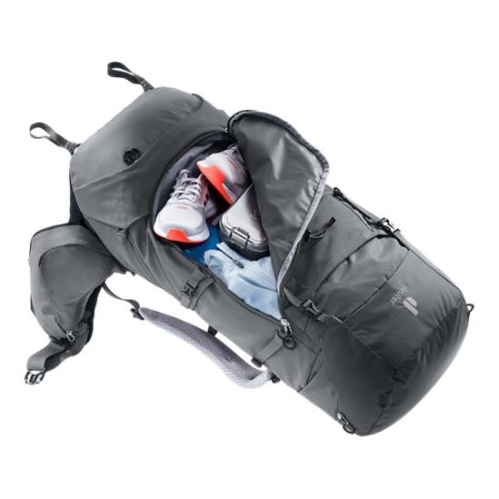 Prekės „Kelioninė kuprinė Deuter Aircontact Core 55+10 SL - Juoda“ paveikslėlis