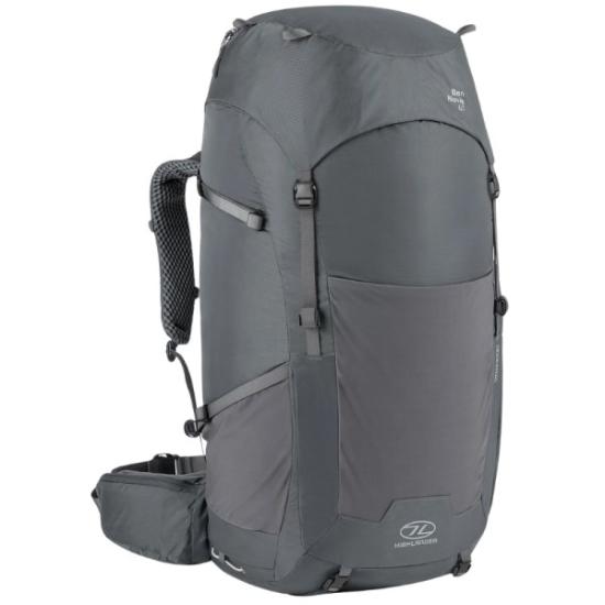 Prekės „Turistinė kuprinė Highlander Ben Nevis Men 65L - Tamsiai pilka“ paveikslėlis