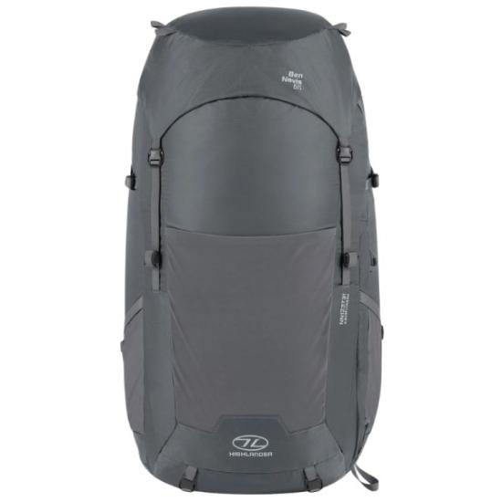 Prekės „Turistinė kuprinė Highlander Ben Nevis Men 65L - Tamsiai pilka“ paveikslėlis