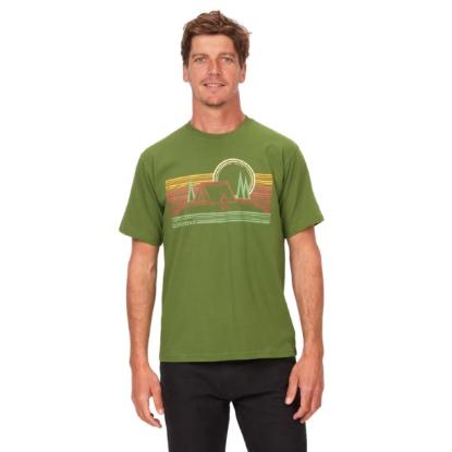 Prekės „Vyriški marškinėliai Marmot Bivouac Tee SS - Žalia, M“ paveikslėlis