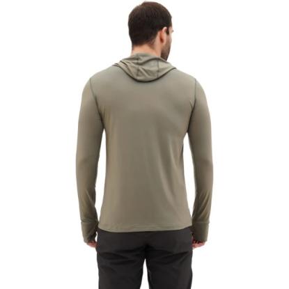 Prekės „Vyriški marškinėliai Turbat Hike Lite LS Hood Mns - Žalia, XL“ paveikslėlis