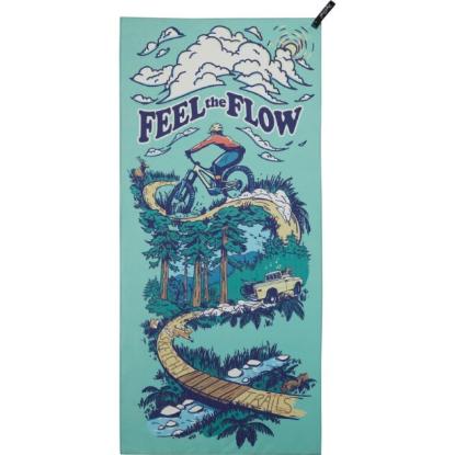 Prekės „Rankšluostis PackTowl PT Personal Body Flow Print - Žalia, Body“ paveikslėlis