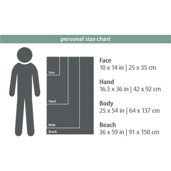 Prekės „Rankšluostis PackTowl PT Personal Body Flow Print - Žalia, Body“ paveikslėlis
