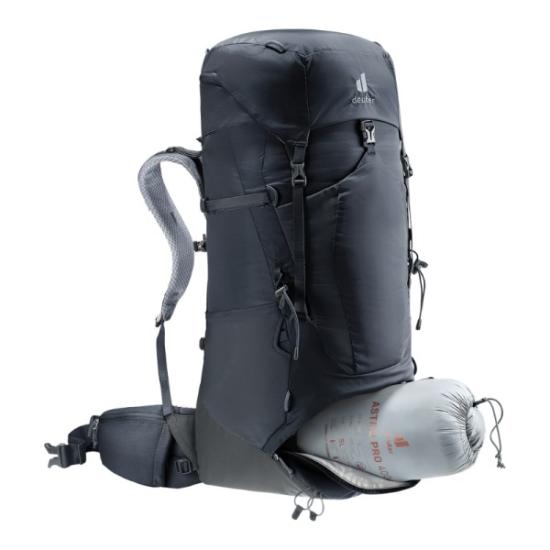 Prekės „Kuprinė Deuter Aircontact Lite 50 + 10 - Juoda/grafito (black/graphene),“ paveikslėlis