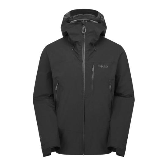 Prekės „Vyriška striukė nuo lietaus Rab Downpour Mountain Jacket - Juoda, S“ paveikslėlis