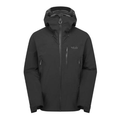 Prekės „Vyriška striukė nuo lietaus Rab Downpour Mountain Jacket - Juoda, S“ paveikslėlis