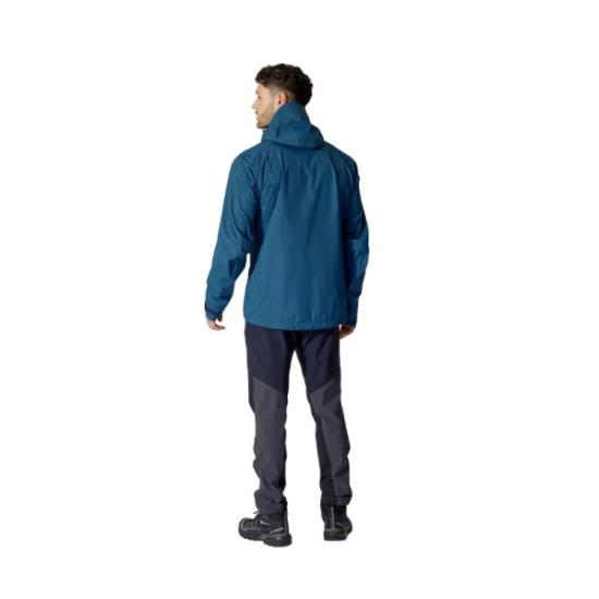 Prekės „Vyriška striukė nuo lietaus Rab Downpour Mountain Jacket - Juoda, S“ paveikslėlis