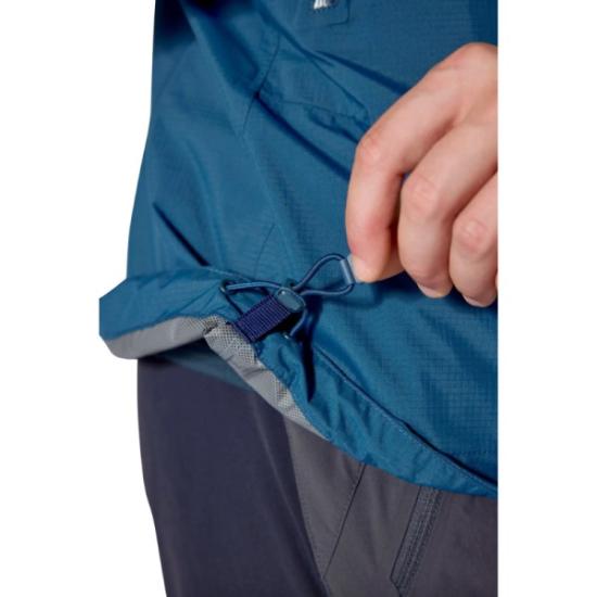 Prekės „Vyriška striukė nuo lietaus Rab Downpour Mountain Jacket - Tamsiai mėlyna, M“ paveikslėlis