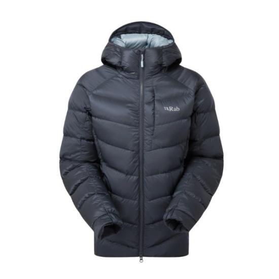 Prekės „Moteriška pūkinė striukė Rab Glaceon Pro Jacket Wmns - Tamsiai pilka, XL“ paveikslėlis