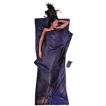 Prekės „Kelioninė patalynė COCOON TravelSheet 220x90cm 55% silk/45% cotton - Tamsiai mėlyna“ paveikslėlis