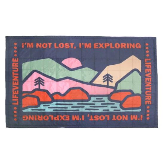 Prekės „Kelioninė antklodė Lifeventure Fleece Lined Blanket - Žydra“ paveikslėlis