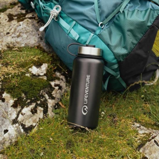 Prekės „Termo gertuvė Lifeventure 1 Litre Flask - Juoda“ paveikslėlis