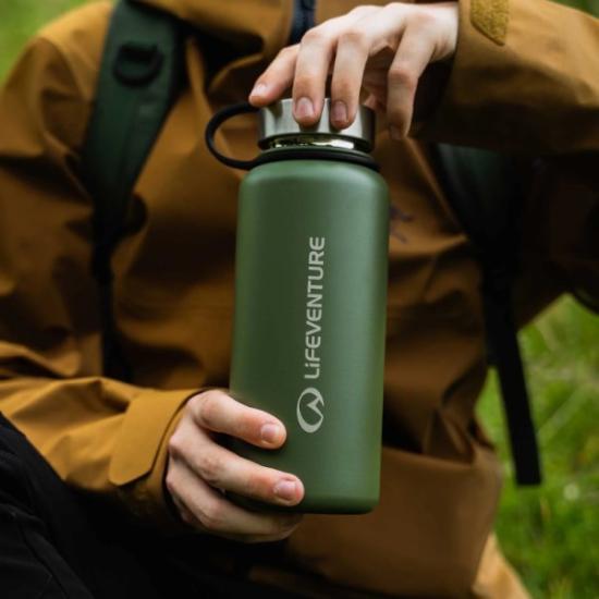 Prekės „Termo gertuvė Lifeventure 1 Litre Flask - Žalia“ paveikslėlis