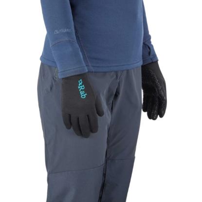 Prekės „Moteriškos pirštinės Rab Power Stretch Contact Grip Glove Wms - Tamsiai mėlyna, S“ paveikslėlis