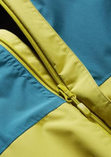 Prekės „Moteriška striukė nuo lietaus Rab Downpour Eco Jacket - Elektrinė/geltona, XS“ paveikslėlis