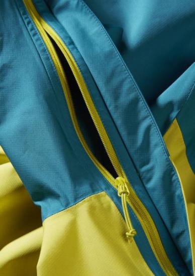 Prekės „Moteriška striukė nuo lietaus Rab Downpour Eco Jacket - Elektrinė/geltona, XS“ paveikslėlis