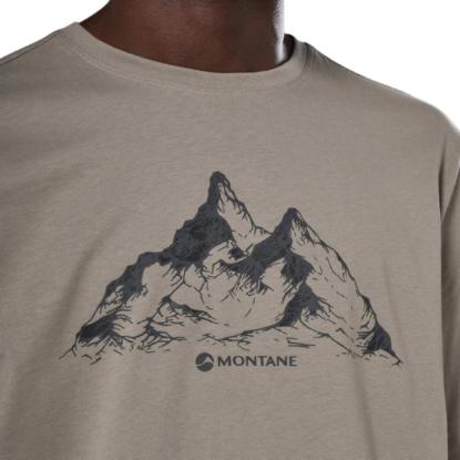 Prekės „Vyriški marškinėliai Montane Dual Mountain T Shirt - Kreminė, M“ paveikslėlis