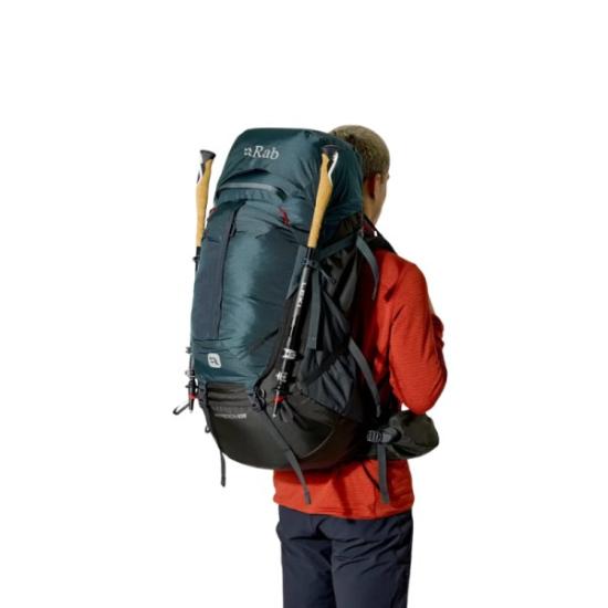 Prekės „Turistinė kuprinė Rab Hyperon 80 - Tamsiai žalia, XL“ paveikslėlis