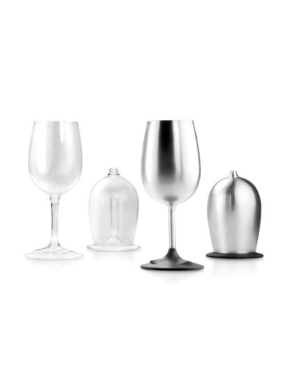 Prekės „Metalinė taurė vynui GSI Outdoors Nesting Wine Glass Glacier SS“ paveikslėlis